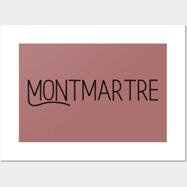 Montmartre Paris France famous neighborhood Wall Art by From Mars